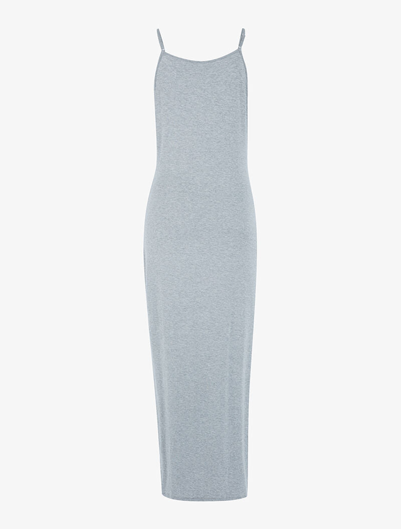 Robe à effet portefeuille - gris clair - 2