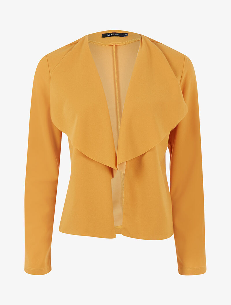 Veste à pans asymétriques - jaune - 3