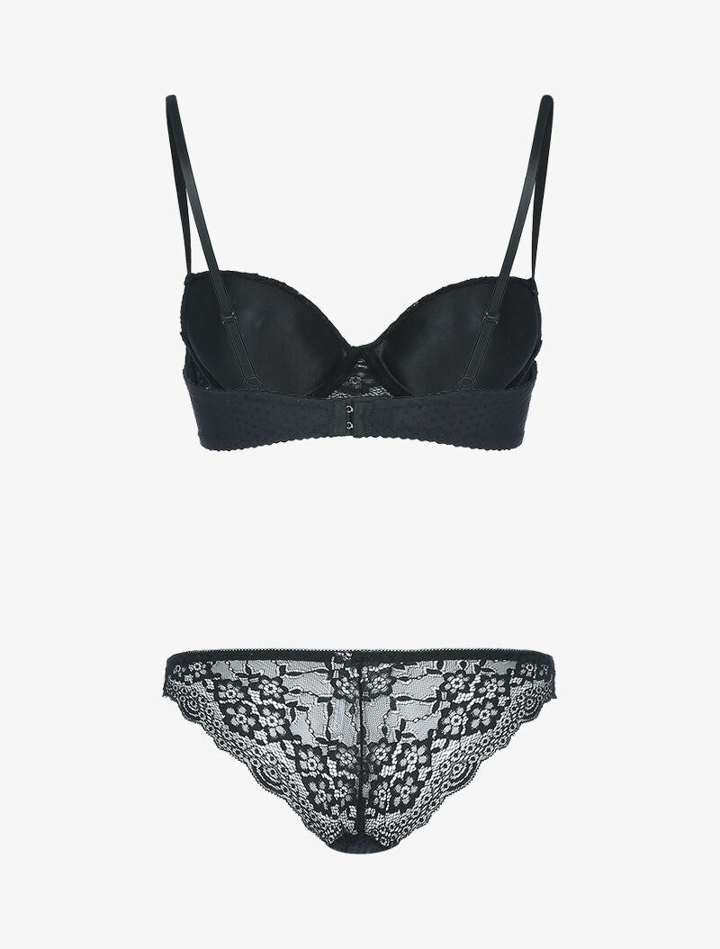 Ensemble bi matière - noir - 2