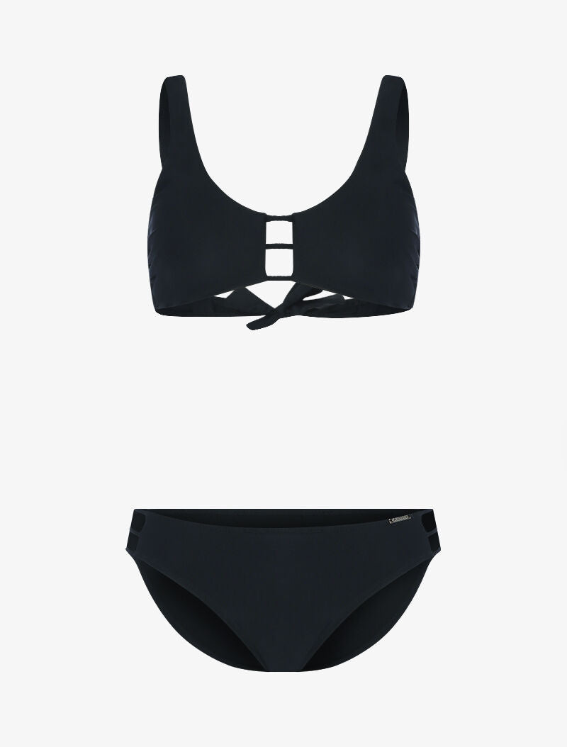Bikini uni basique - noir - 3