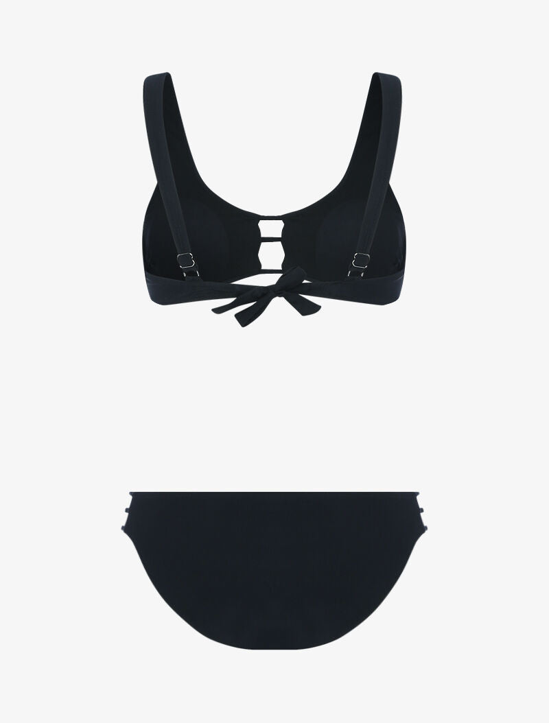 Bikini uni basique - noir - 2