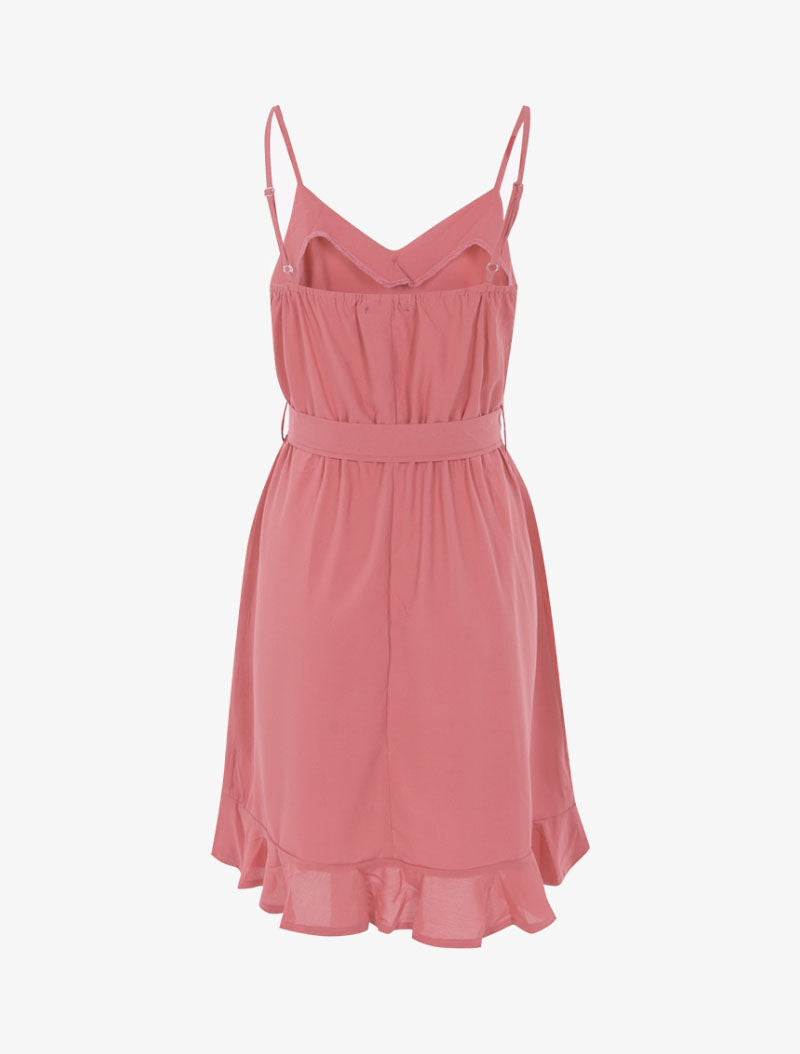 Robe à boutons décoratifs - rose - 2