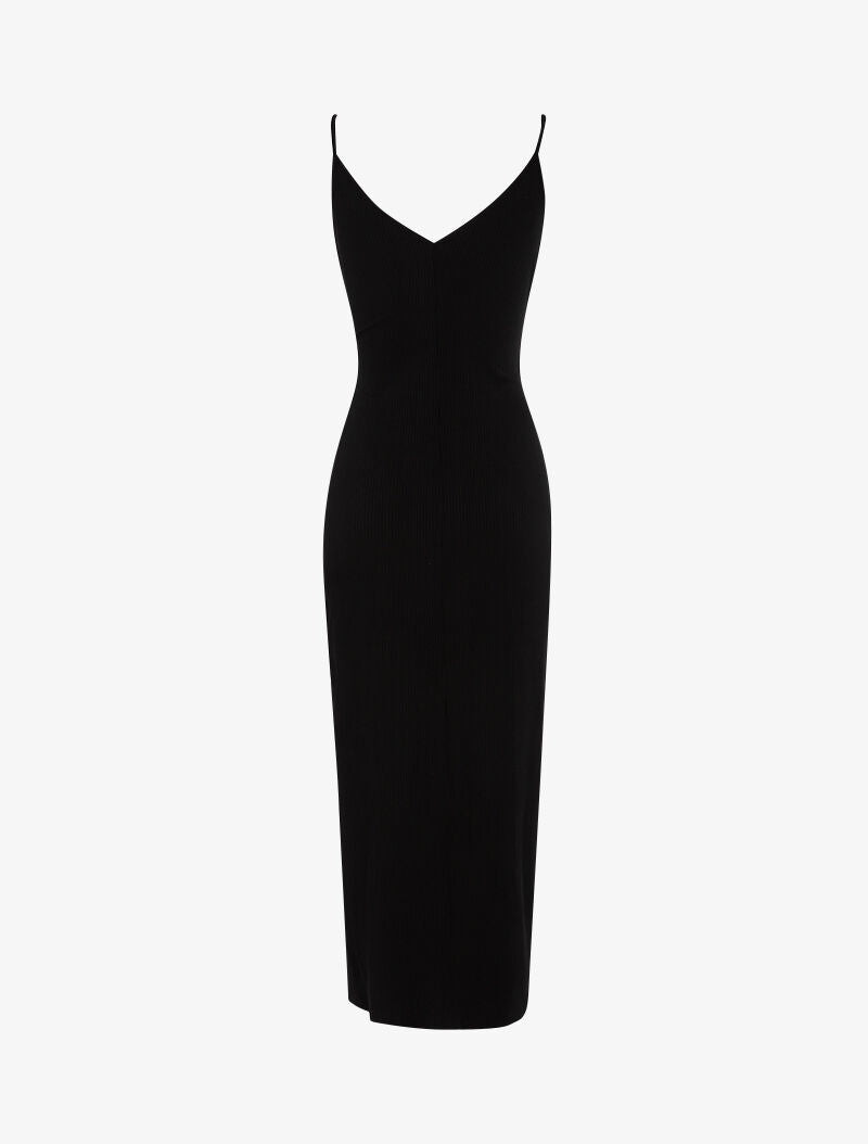 Robe à rayures en relief - noir - 2