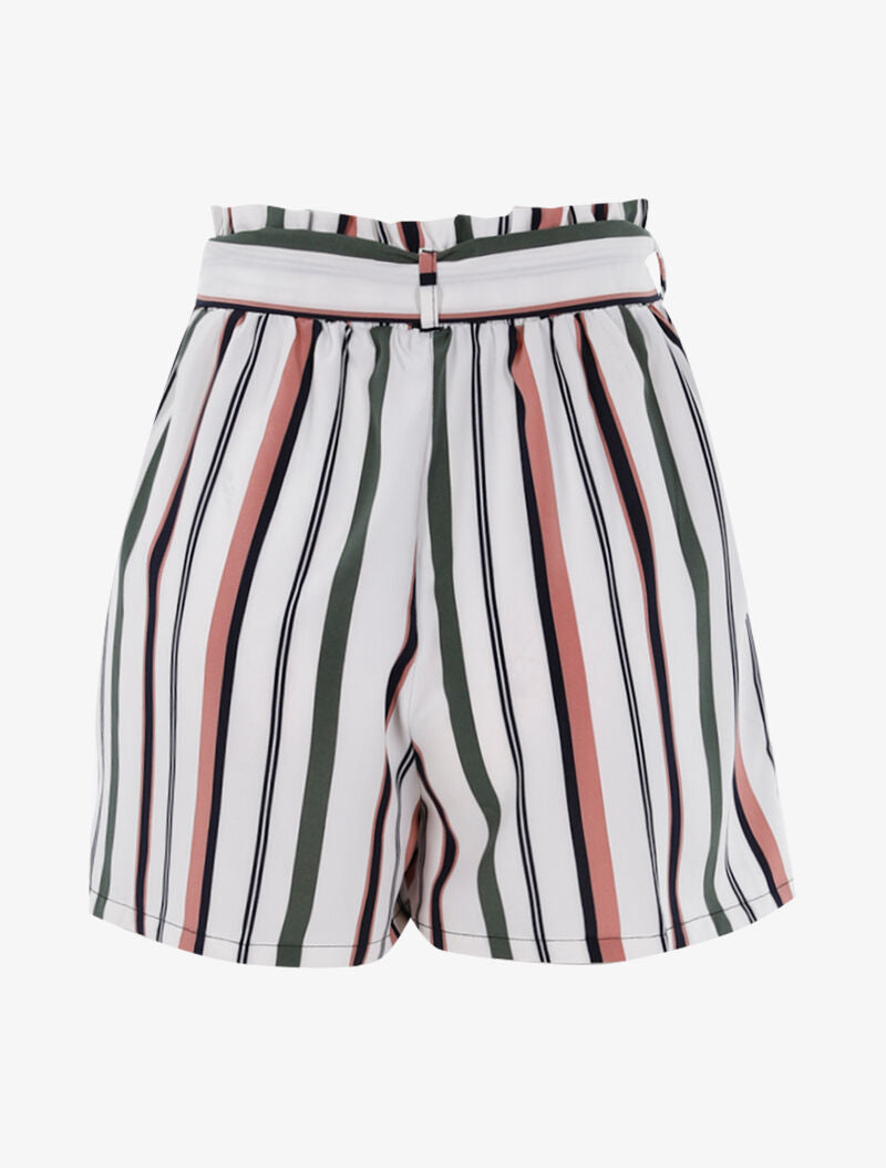 Short ample à rayures - blanc - 2