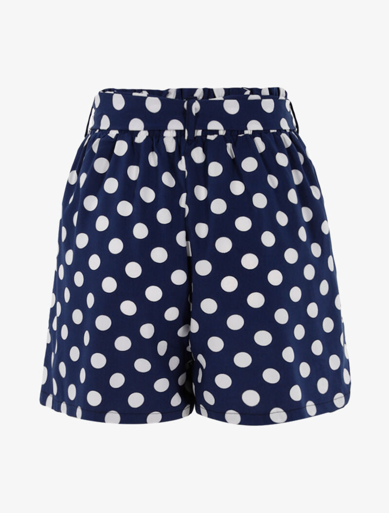Short à imprimé pois - bleu/blanc - 2