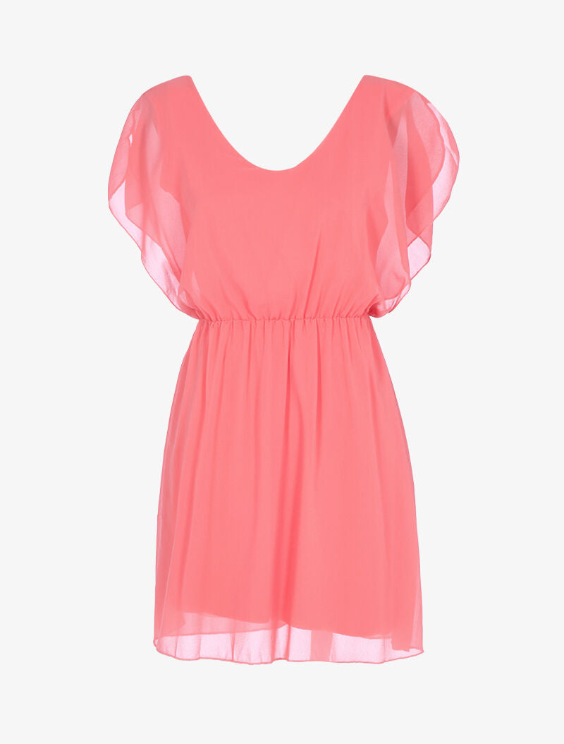 Robe patineuse en voile - rose - 1