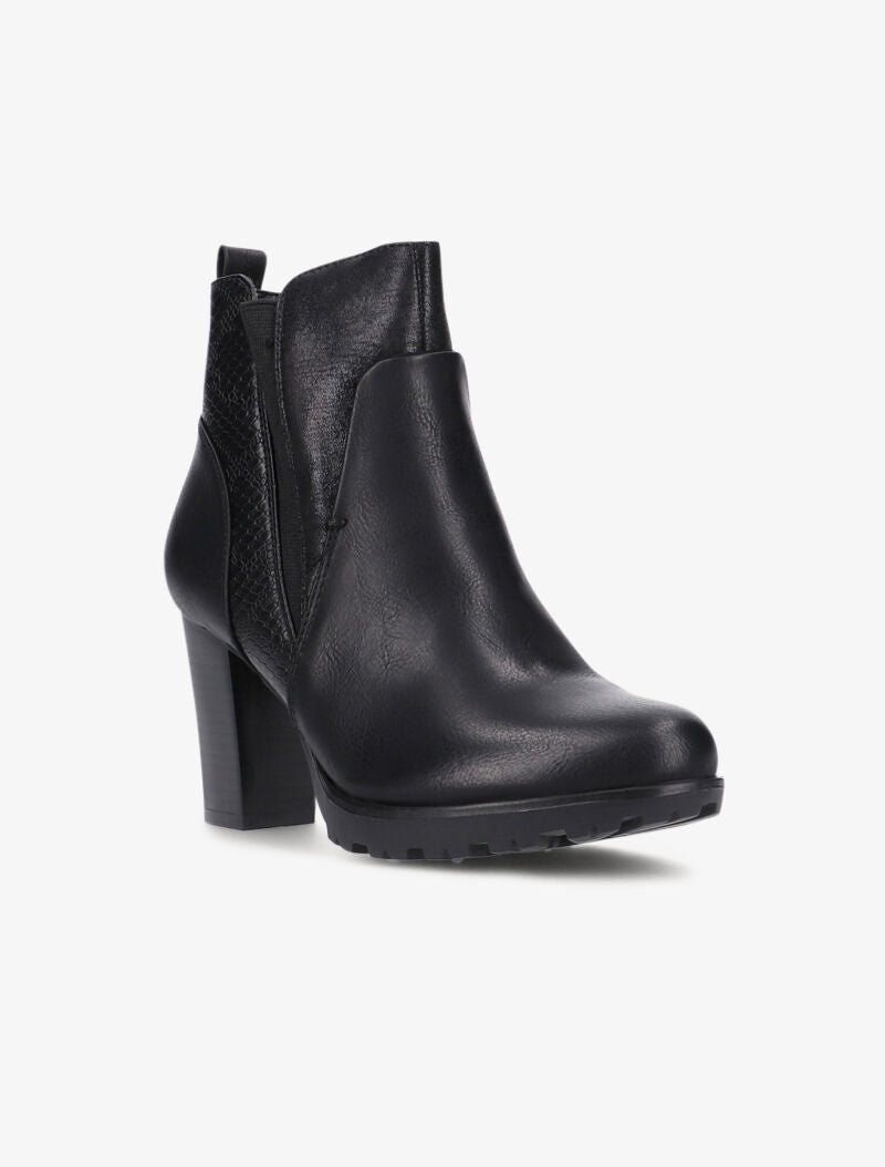 Bottines à détails style écailles - noir - 2