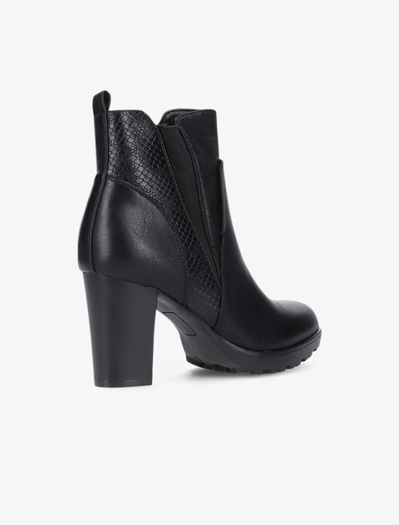 Bottines à détails style écailles - noir - 4