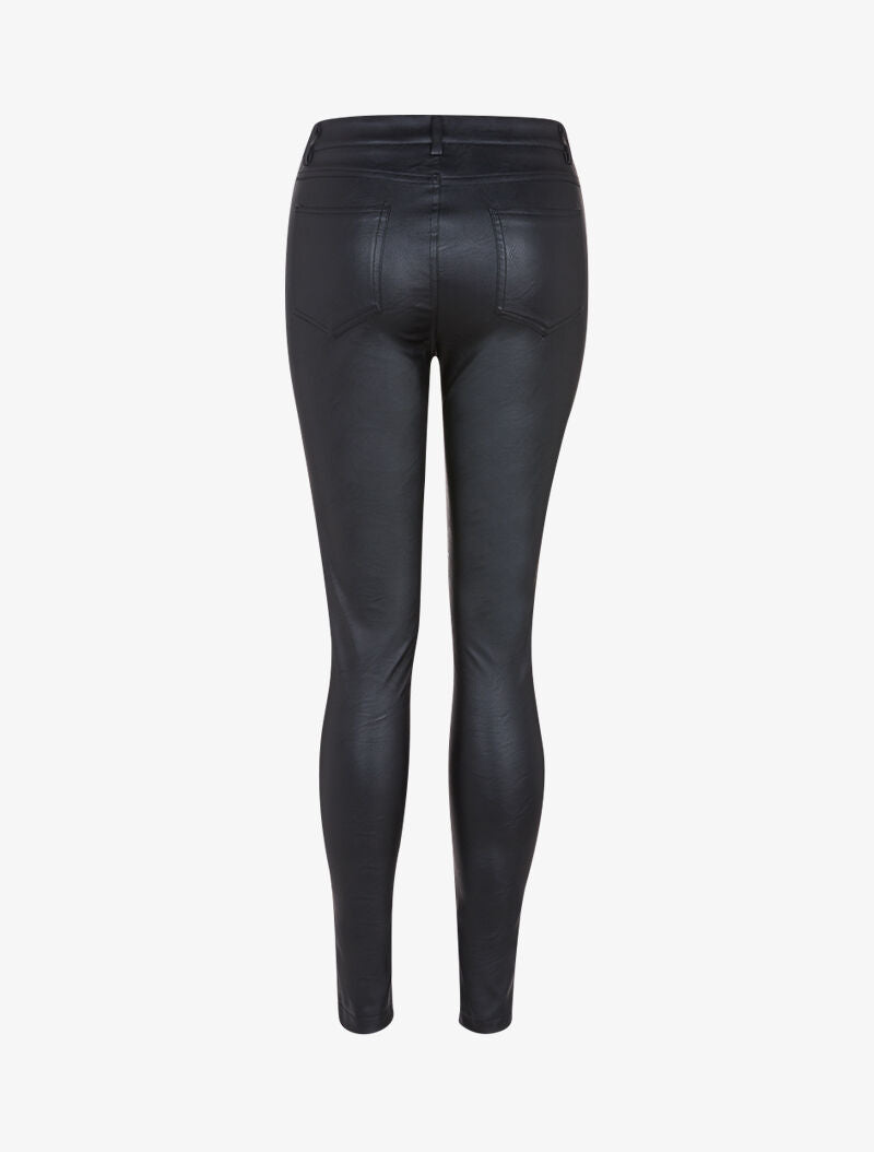 Pantalon en simili casual - noir - 2