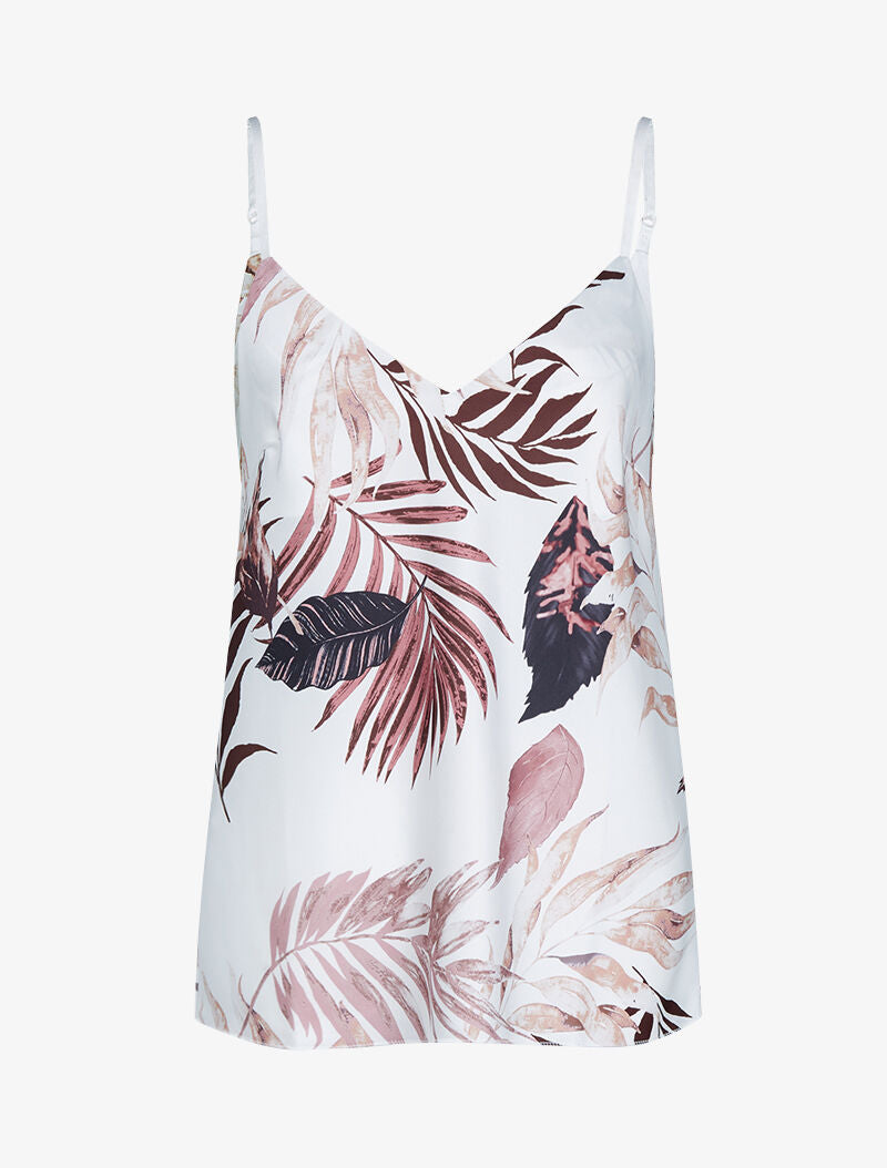 Débardeur satiné à imprimés - rose - 3