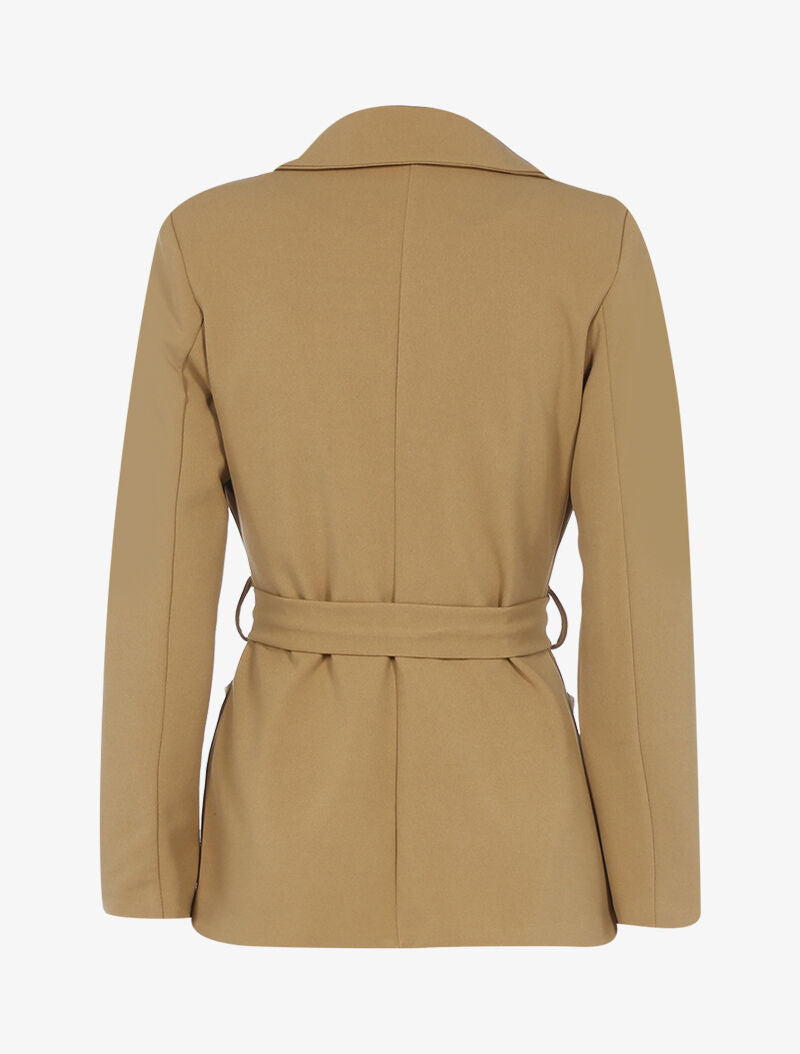 Veste unie casual - camel - 2
