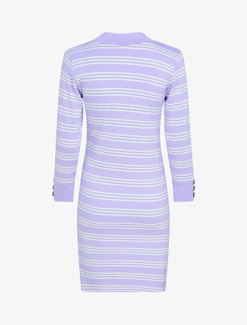 Robe à rayures irisées - lilas - 2