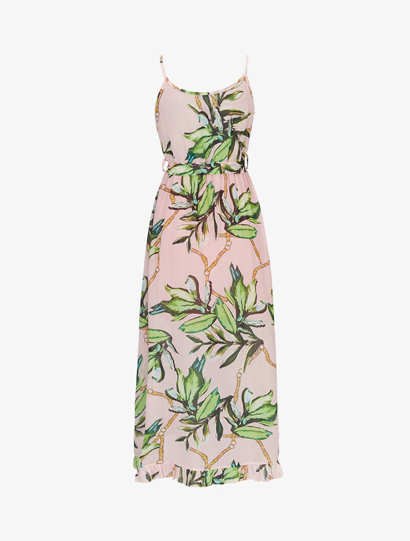 Robe portefeuille à imprimés - rose - 2