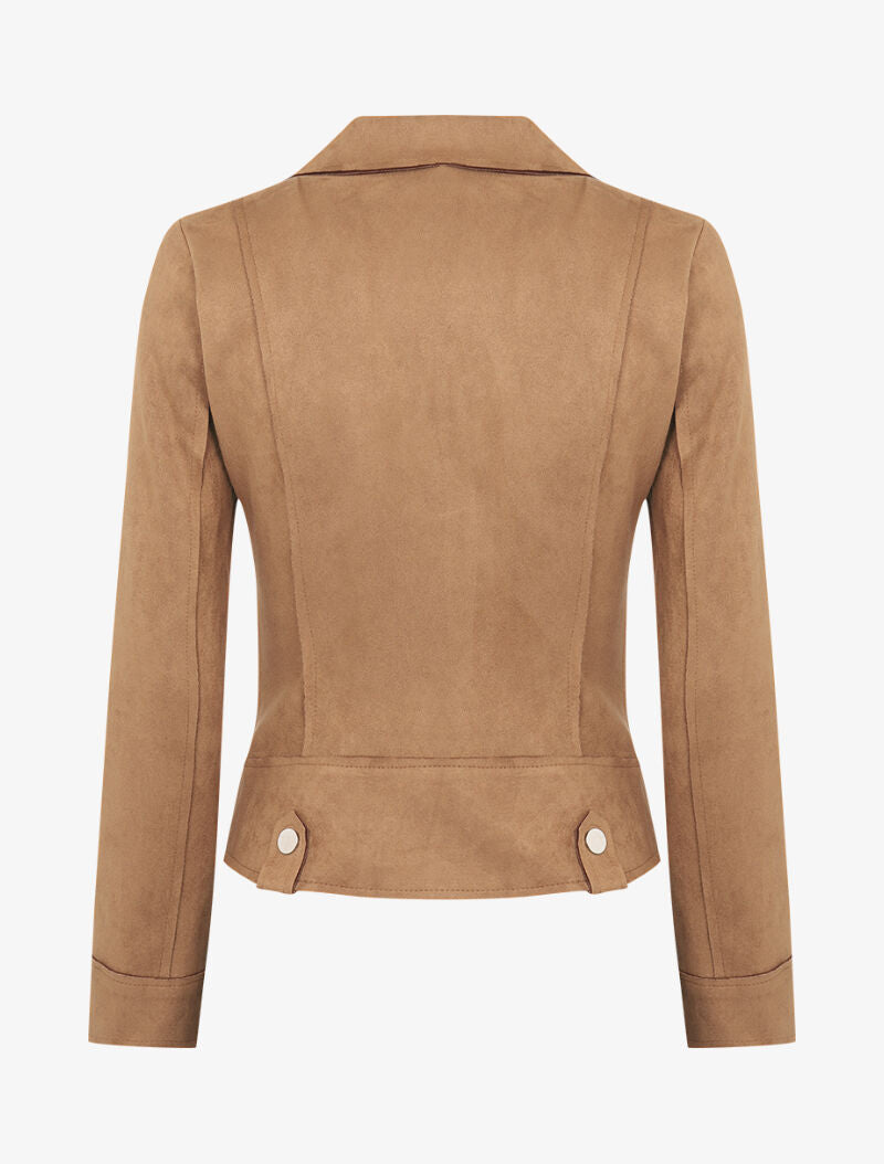 Perfecto léger en suédine - camel - 2