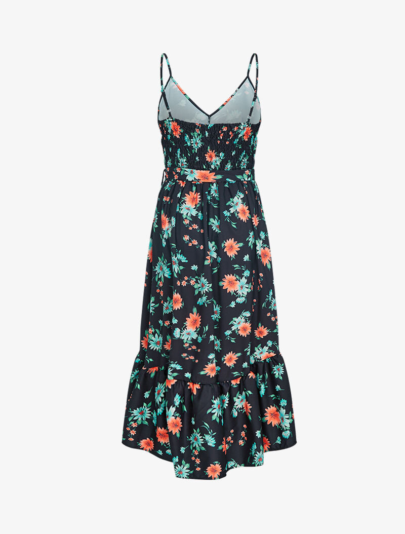 Robe asymétrique à imprimés - noir - 2