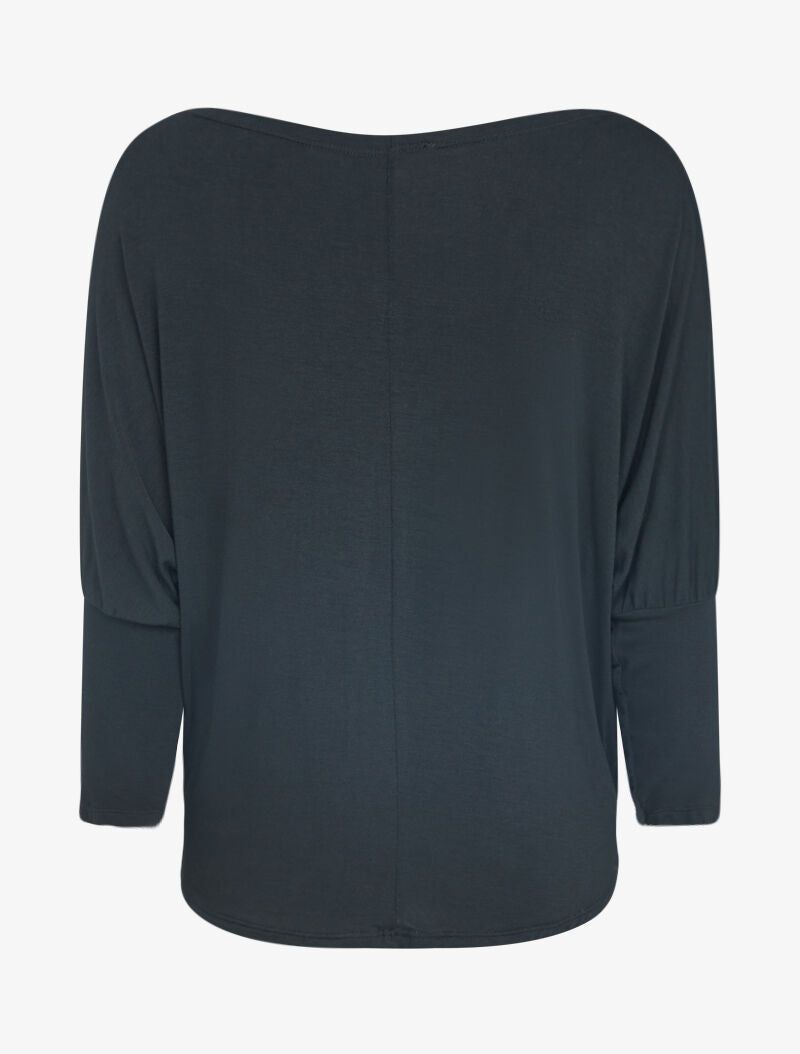 Top fluide coupe chauve souris - noir - 2