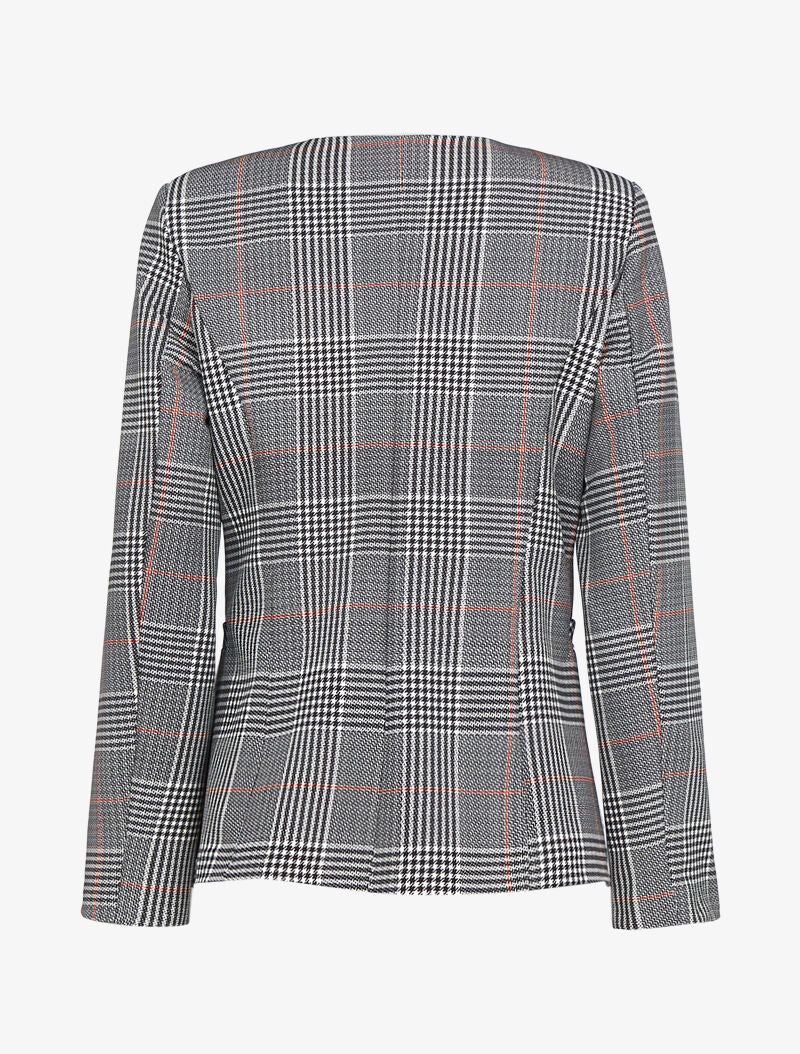 Blazer ouvert à imprimés - noir - 2