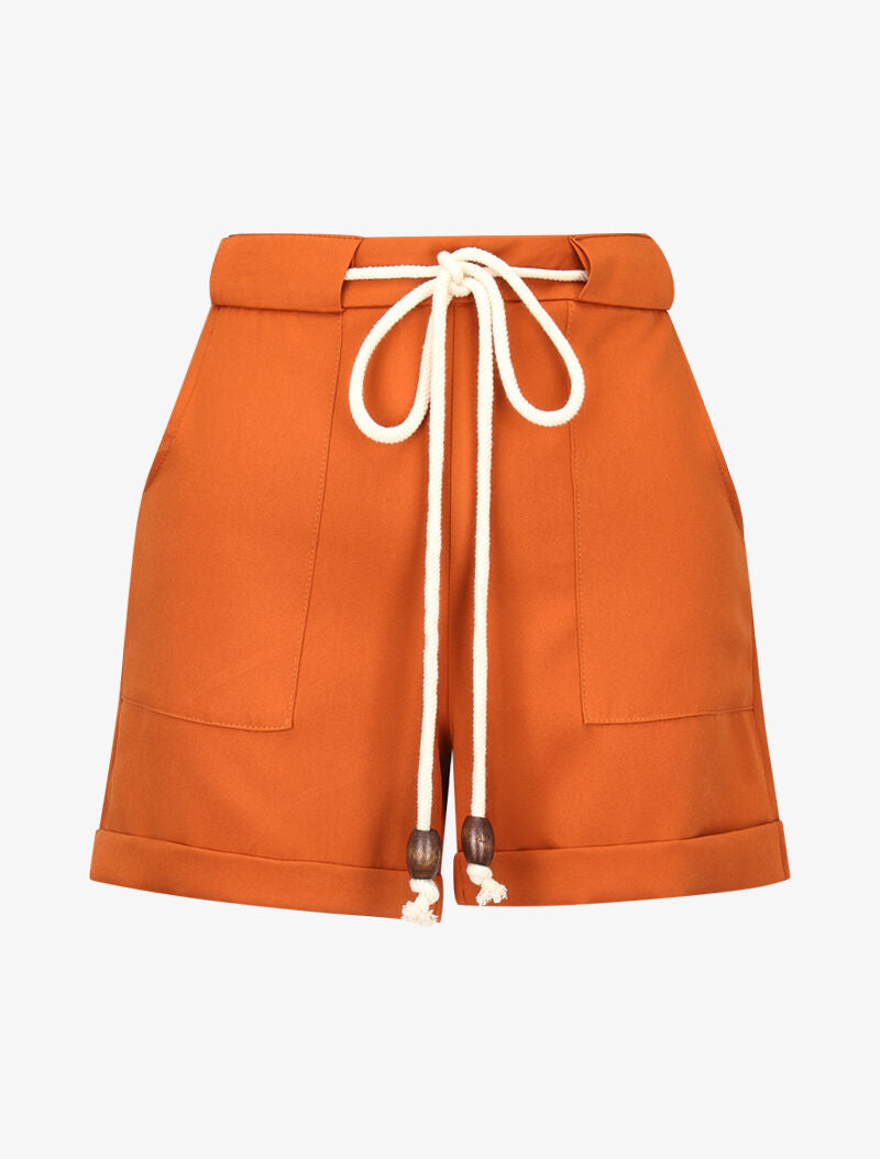 Short à grandes poches plaquées - orange - 1