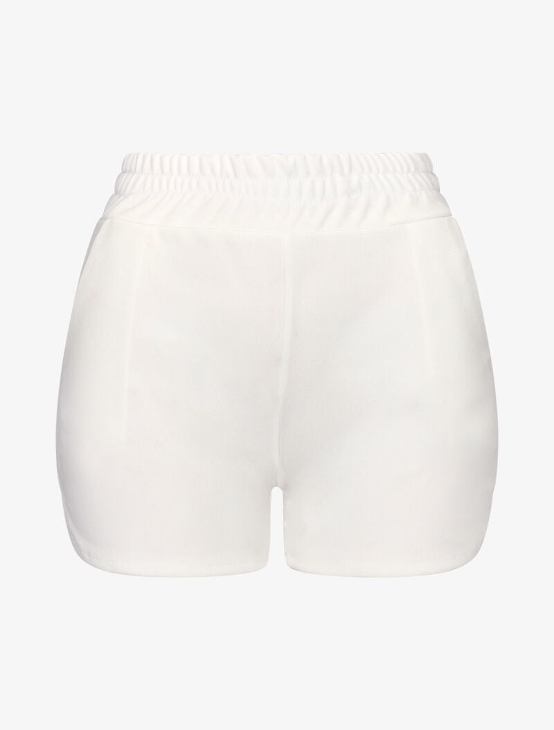 Mini short coupe droite - ecru - 3