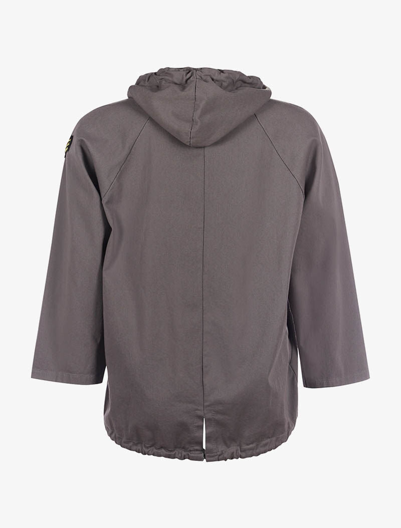 Veste denim à capuche - gris - 2