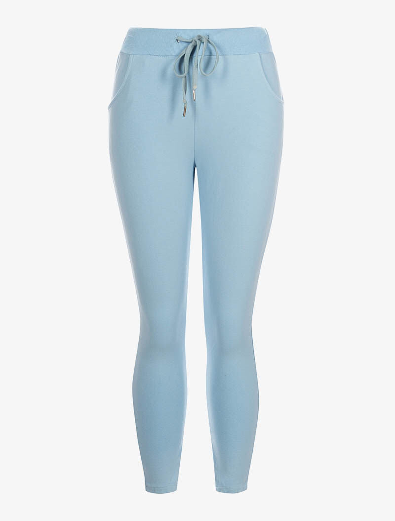 Jogginghose 7/8 einfarbig - Himmelblau