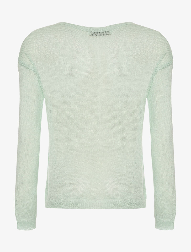 Pull étoile en relief - vert d&