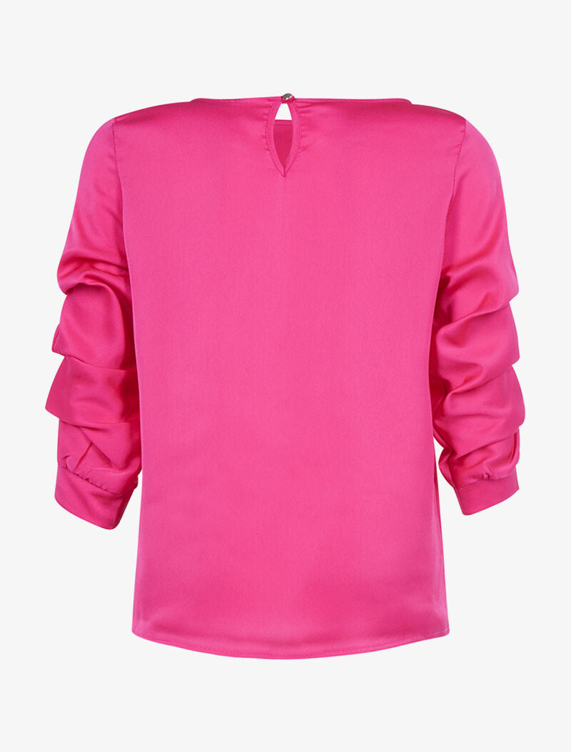 Top bras plissés - fushia - 2