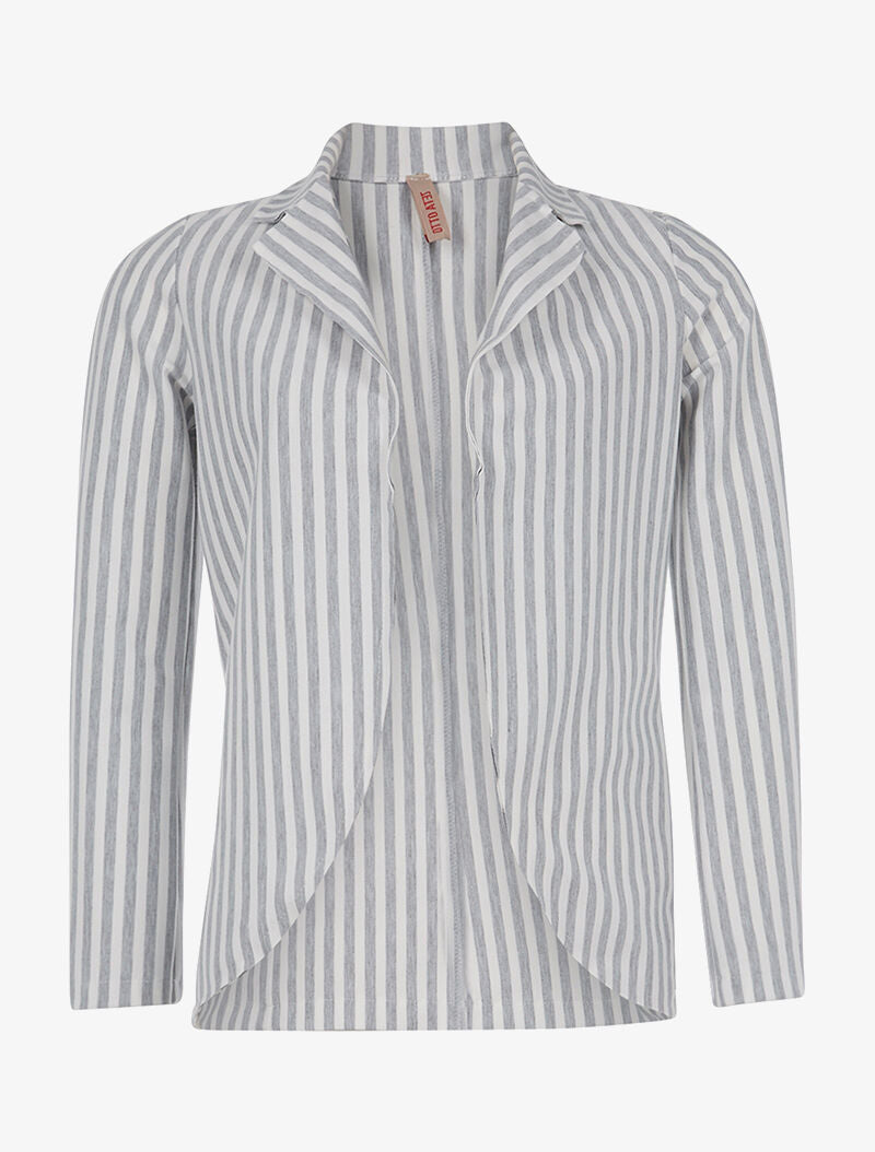 Veste légère rayée - gris - 1