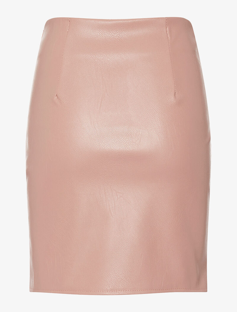 Jupe portefeuille cloutée - rose - 2