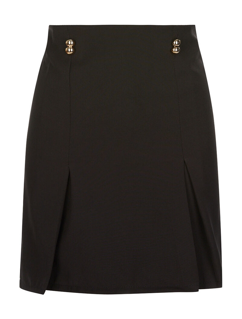 Jupe à plis plats - noir - 1