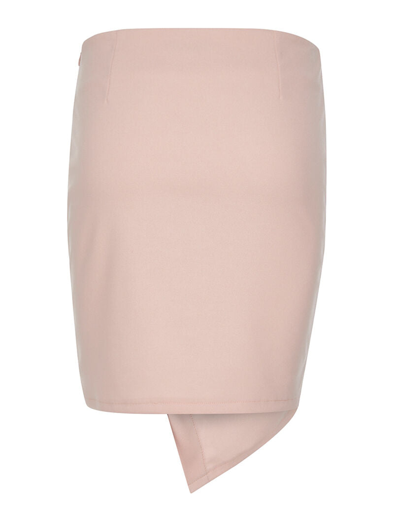 Jupe asymétrique corset - rose - 5