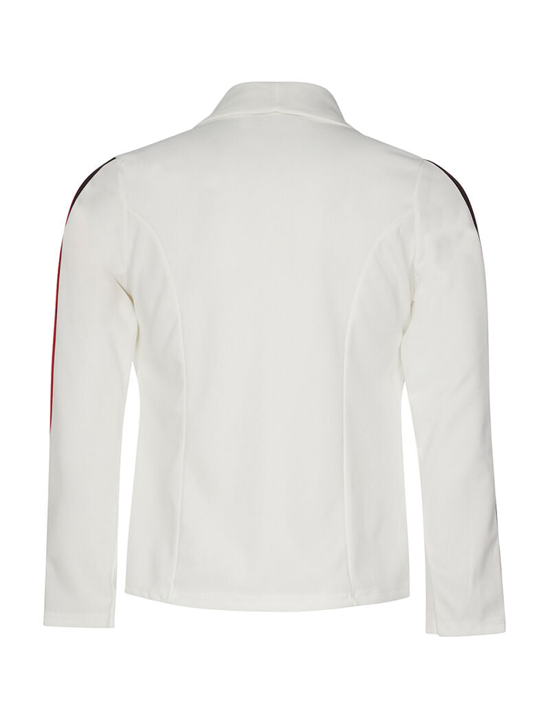 Veste manches à lignes - blanc - 2