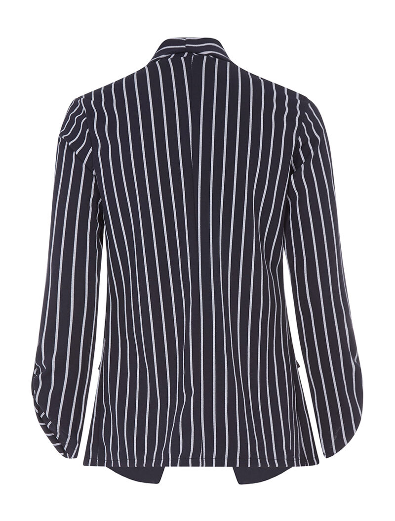 Blazer à lignes - marine - 2