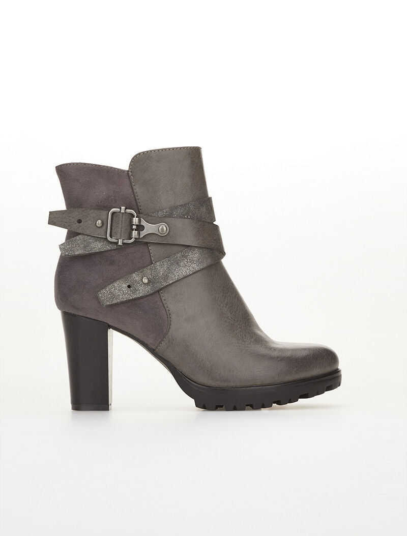 Boots dos suédine - gris foncé - 5