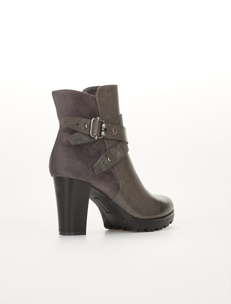 Boots dos suédine - gris foncé - 4