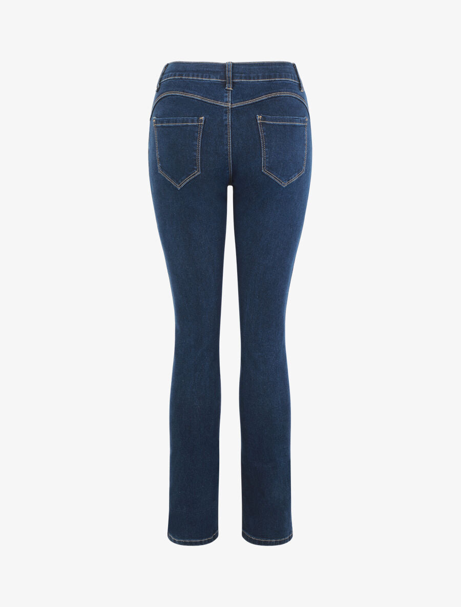Jean grande taille push-up coupe slim - Bleu - 2