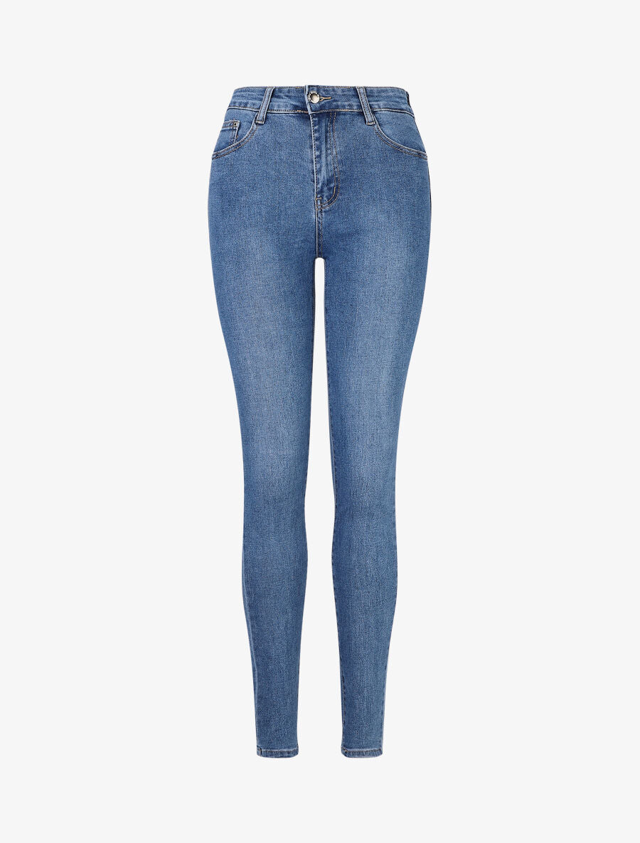 Jean push up coupe skinny - Bleu - 4