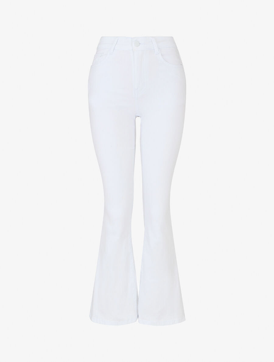 Jean flare taille standard uni - Blanc - 1