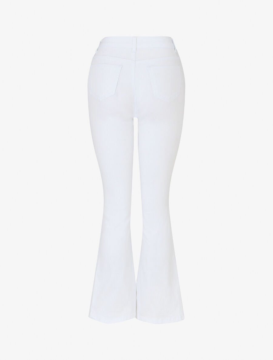 Jean flare taille standard uni - Blanc - 2