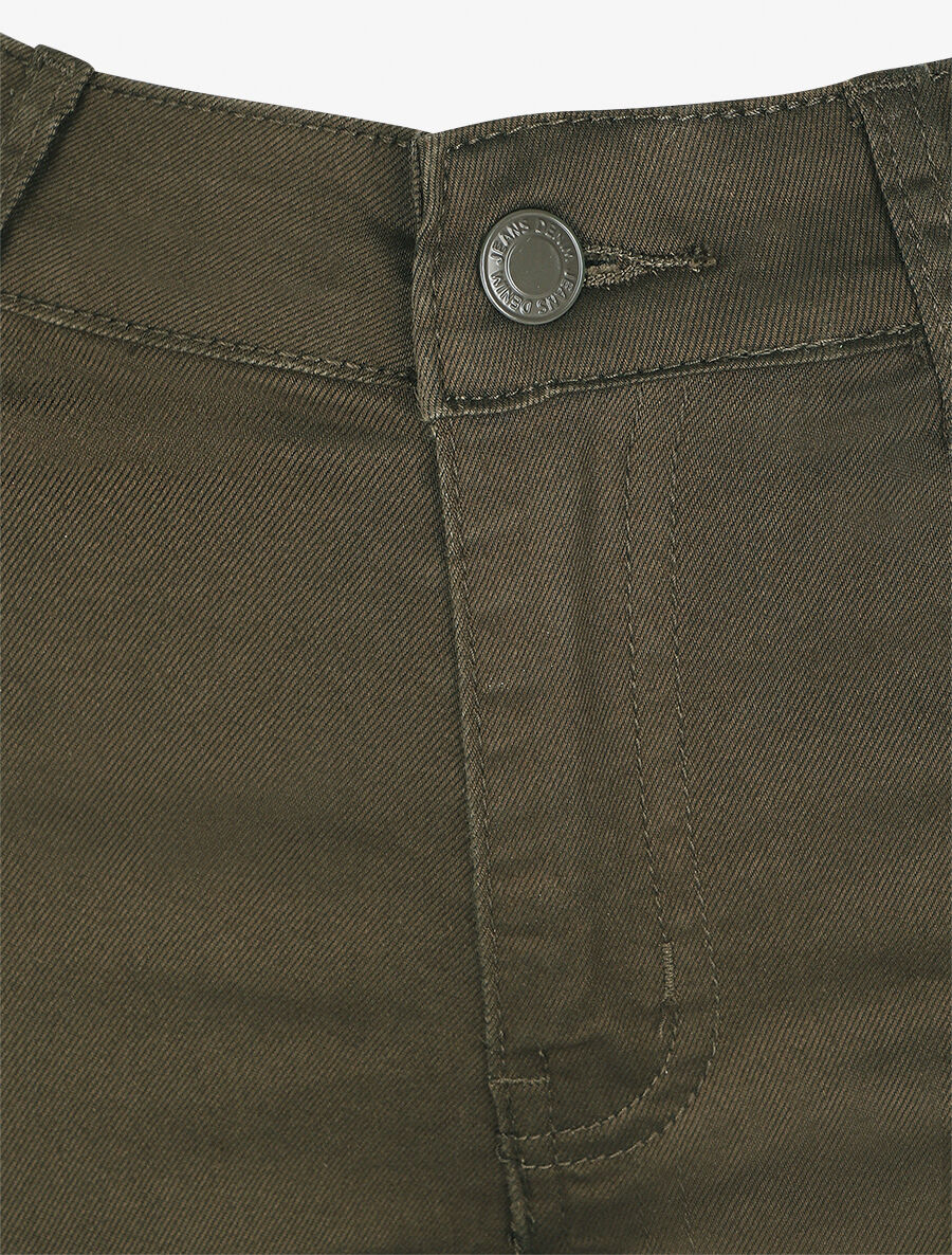 Jean skinny grande taille push up - Kaki - 3