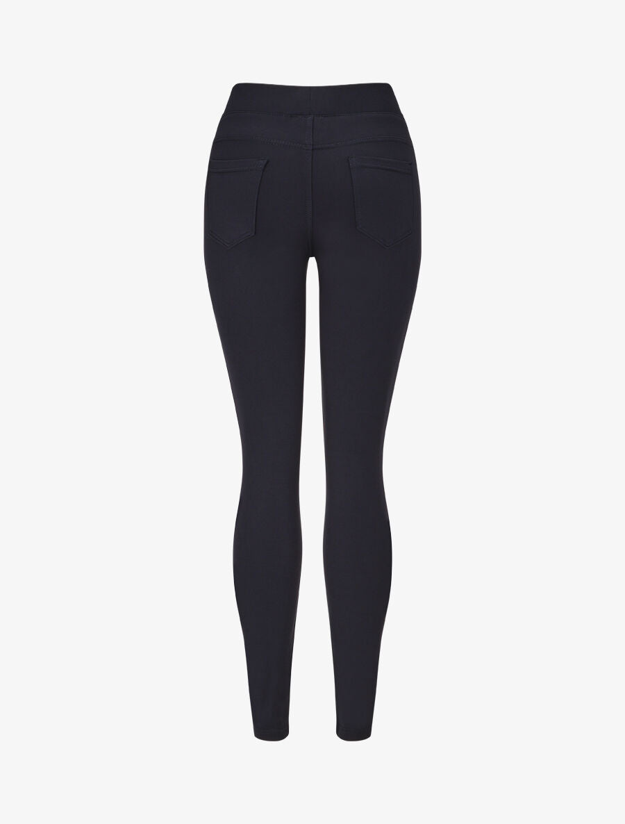 Jegging uni taille standard coupe slim - Marine - 2