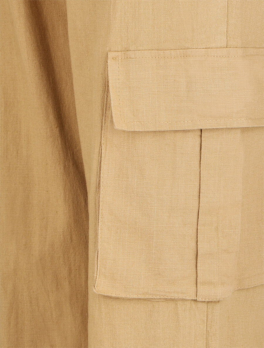 Pantalon cargo taille haute - Taupe - 3