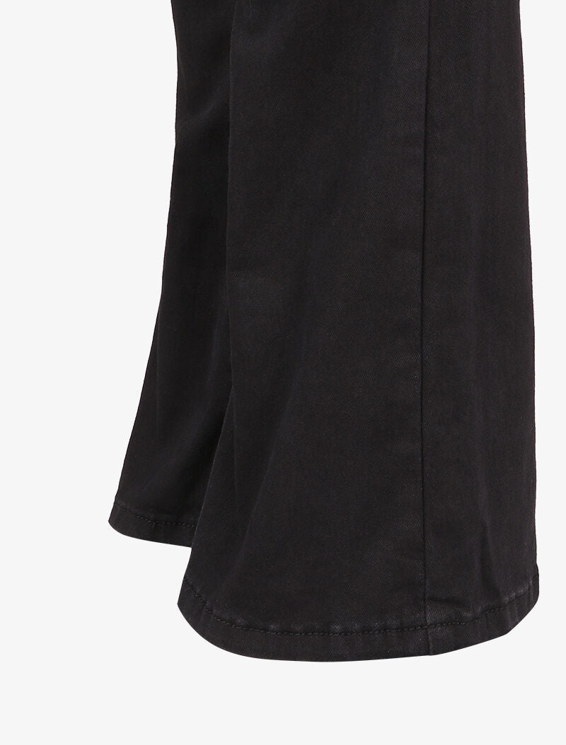 Jean flare extra long à taille standard - Noir - 3