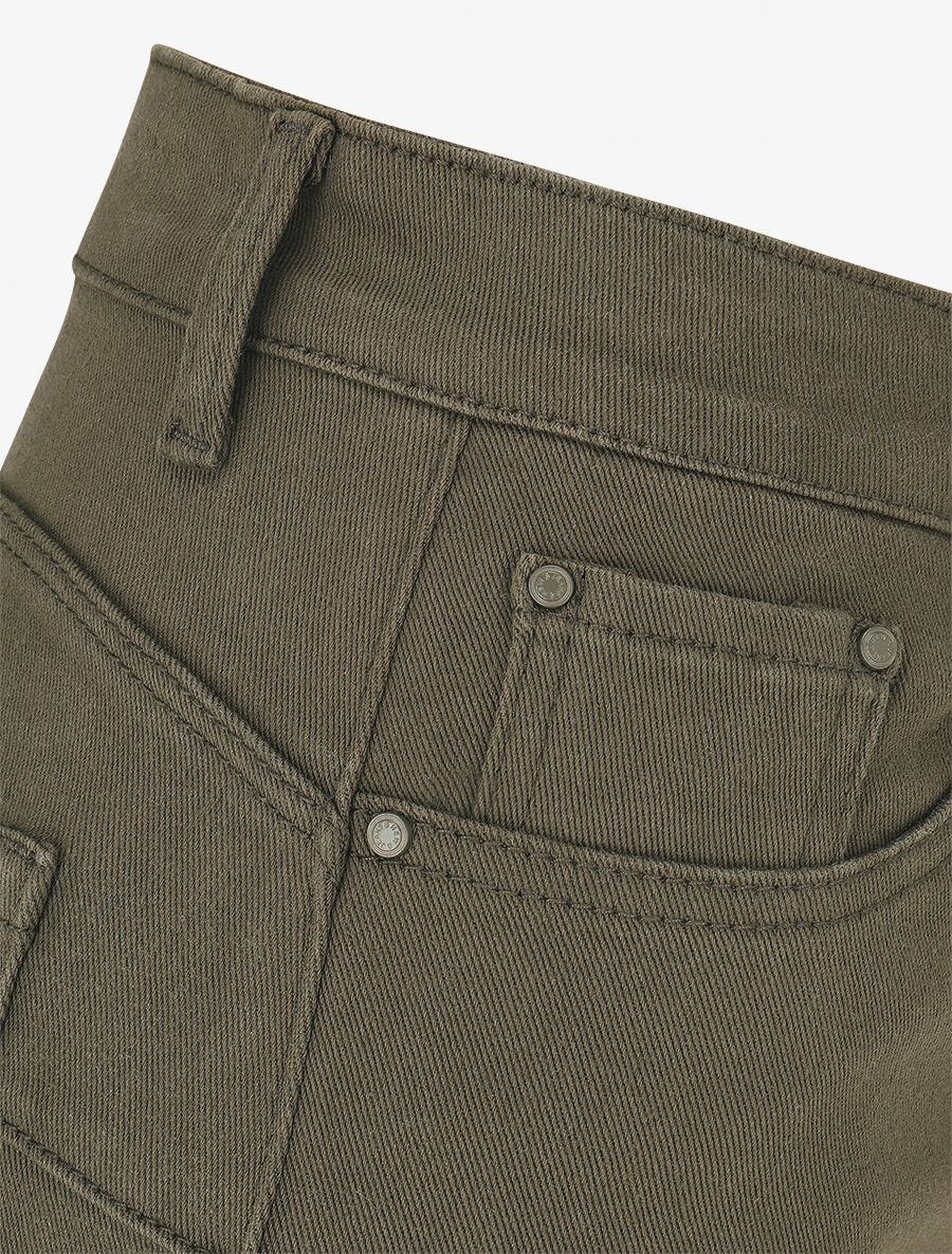 Jean push up coupe droite - Kaki - 3