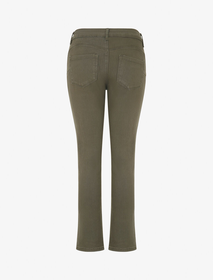 Jean standard push up coupe droite - Kaki - 2