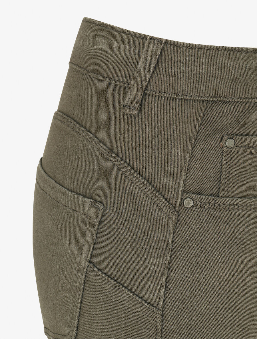 Jean standard push up coupe droite - Kaki - 3