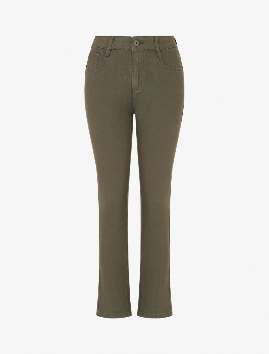 Jean push up coupe droite - Kaki - 1