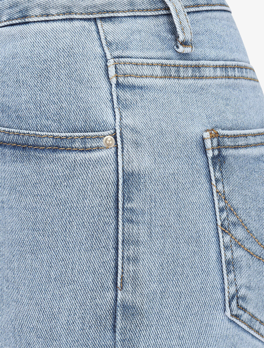 Jean droit taille haute - Bleu clair - 3