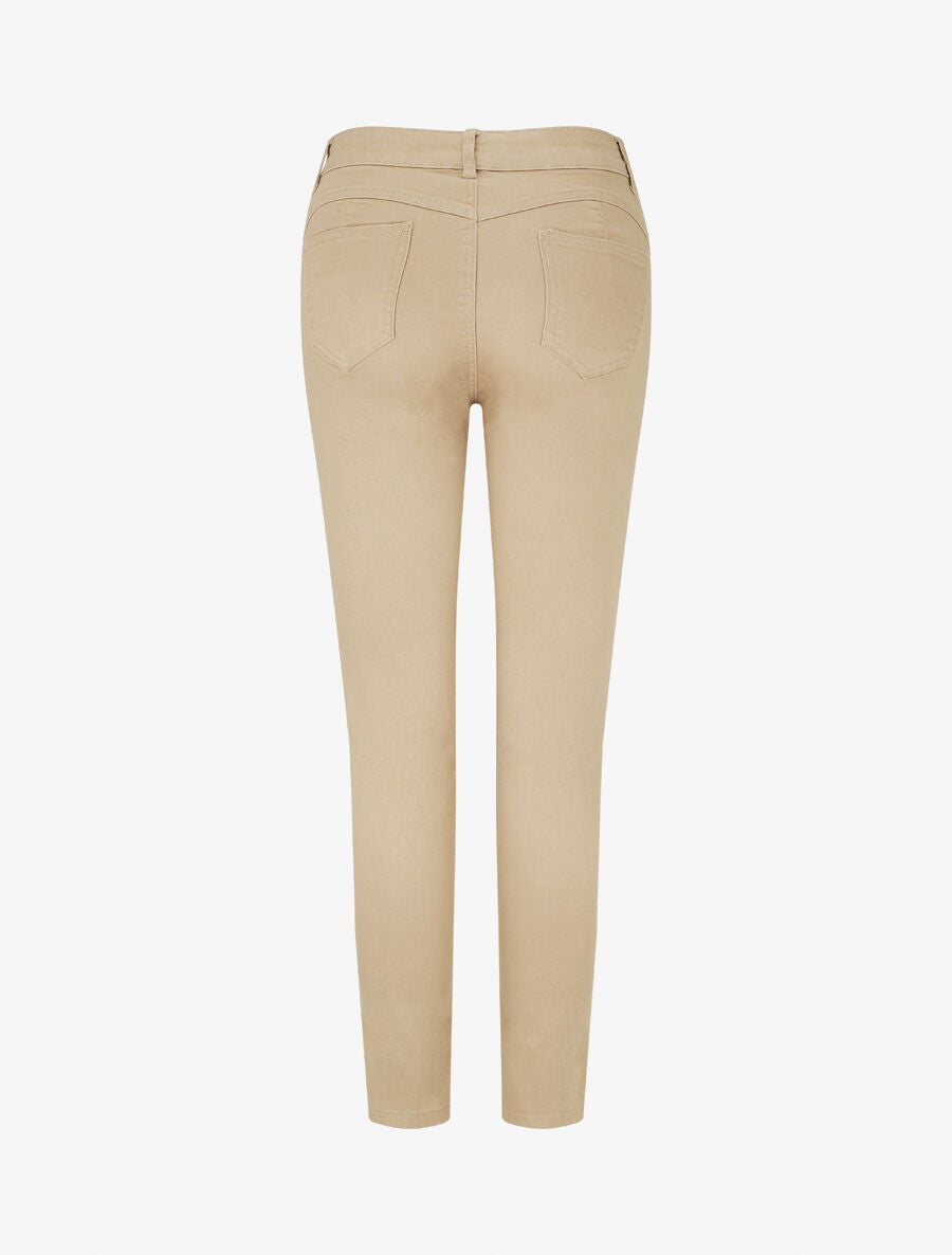 Jean skinny grande taille effet push up - Sable - 2