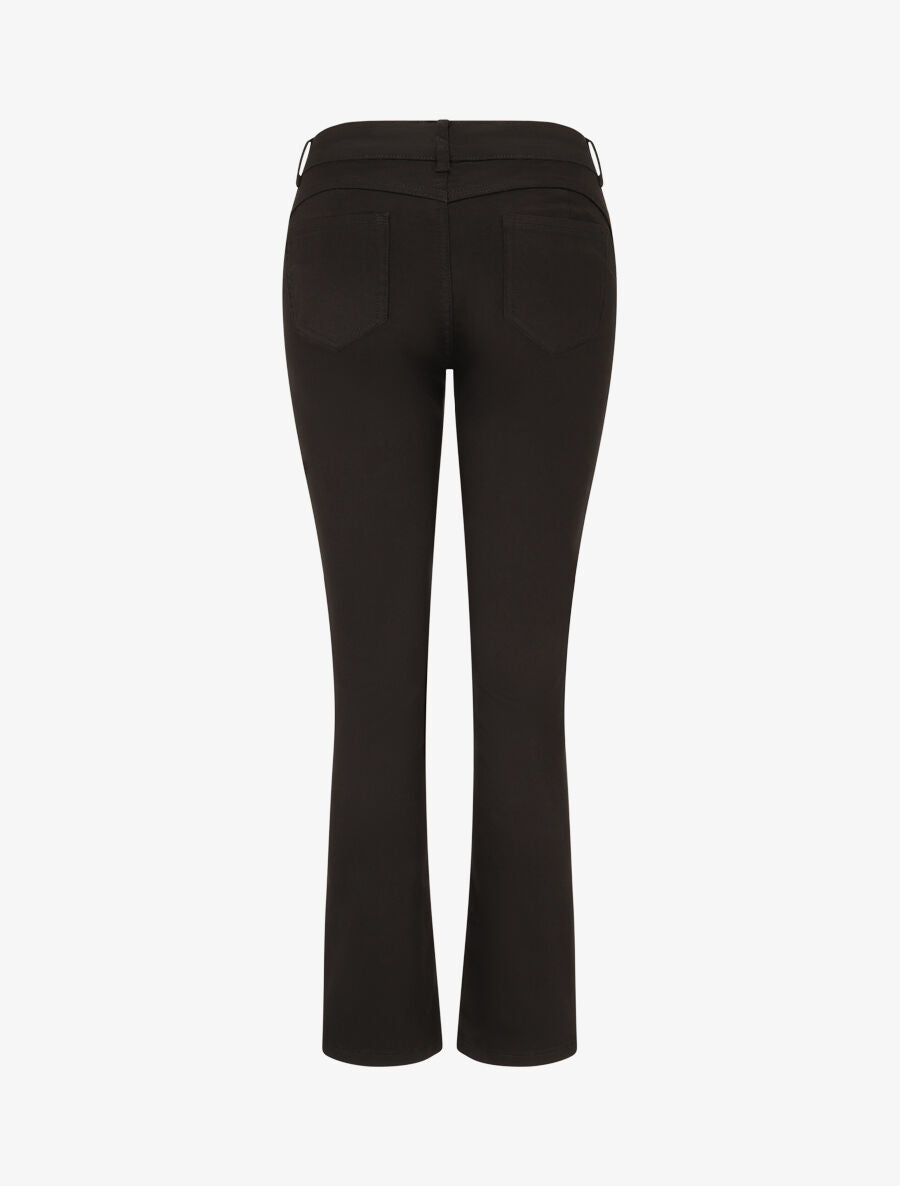 Jean droit grande taille effet push up - Noir - 2
